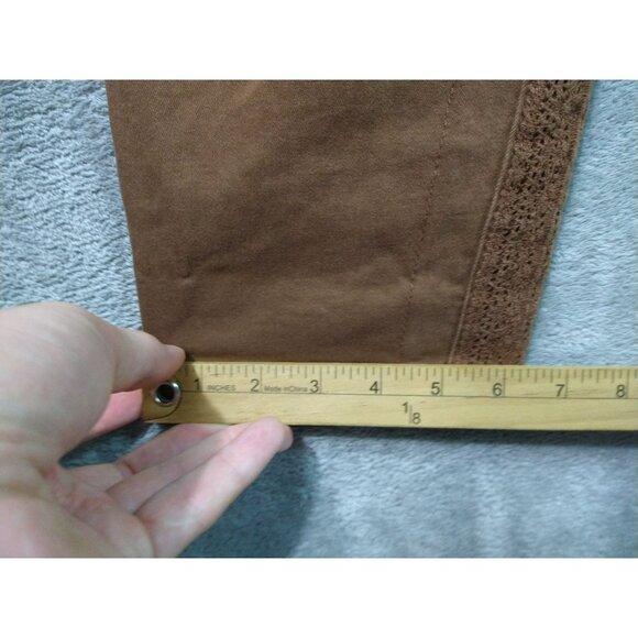 Democracy Pants Womens 14 Brown Cargo Ab Solution High Rise Utility Lace - Picture 6 of 9